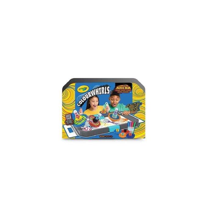 Crayola Colourwhirls Arena de Combate con 4 PintaPeonzas Surtidas +6 Años 40x8,5x27,5 cm Crayola Colourwhirls Arena de Combate con 4 PintaPeonzas Surtidas +6 Años 40x8,5x27,5 cm