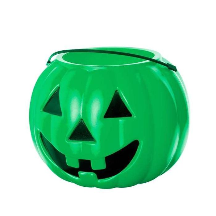 Cubo calabaza grande verde 19 x 23 x 23 cm Cubo calabaza grande verde 19 x 23 x 23 cm