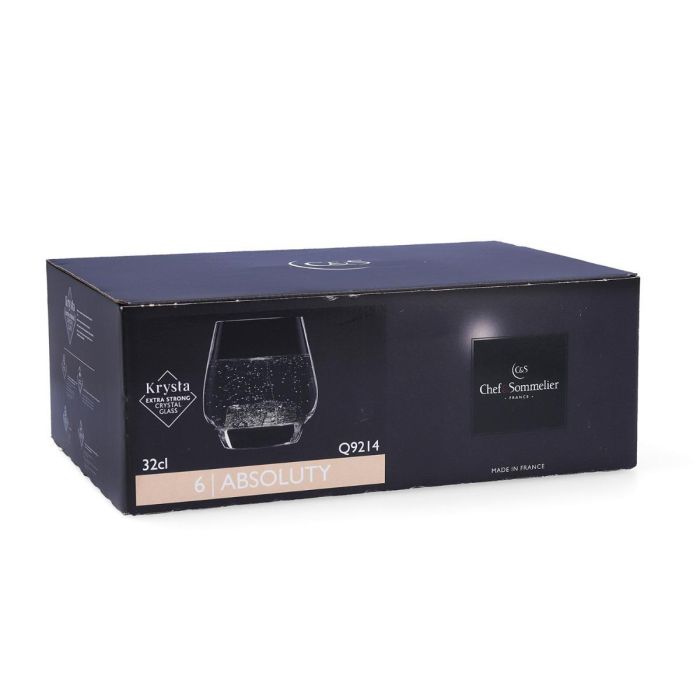 Chef & Sommelier Vasos Altos Absoluty Krysta - Set de 6 Vasos de Vidrio Transparente 32 cL con Brillo Excepcional y Apto Lavavajillas 5