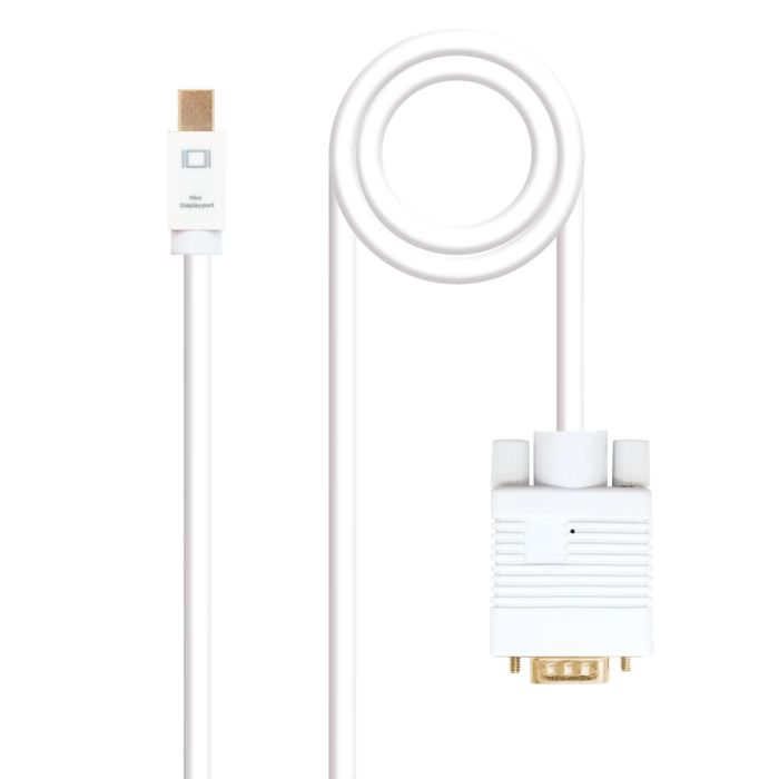 Nanocable Cable Conversor Mini DP a VGA Blanco 3.0 metros 0 Nanocable Cable Conversor Mini DP a VGA Blanco 3.0 metros 0