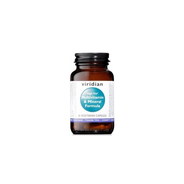 VIRIDIAN High Five Formula Multivit y Minerales 30 Cápsulas Veganas
