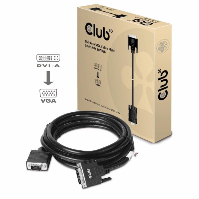Club3D Kabel DVI > VGA 3m St/St 1 Club3D Kabel DVI > VGA 3m St/St 1