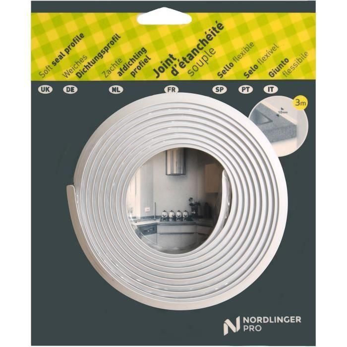 Junta de estanqueidad - NORDLINGER PRO - 3 m - Blanco 2