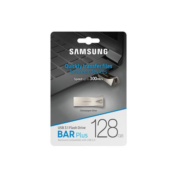 Samsung Bar Plus 128GB USB 3.1 Flash Drive in Silver 6 Samsung Bar Plus 128GB USB 3.1 Flash Drive in Silver 6