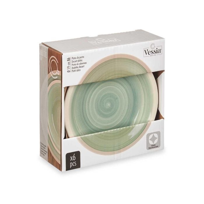 Plato Postre Gres Verde Borde 19Cm Vessia (36 Unidades) 2 Plato Postre Gres Verde Borde 19Cm Vessia (36 Unidades) 2