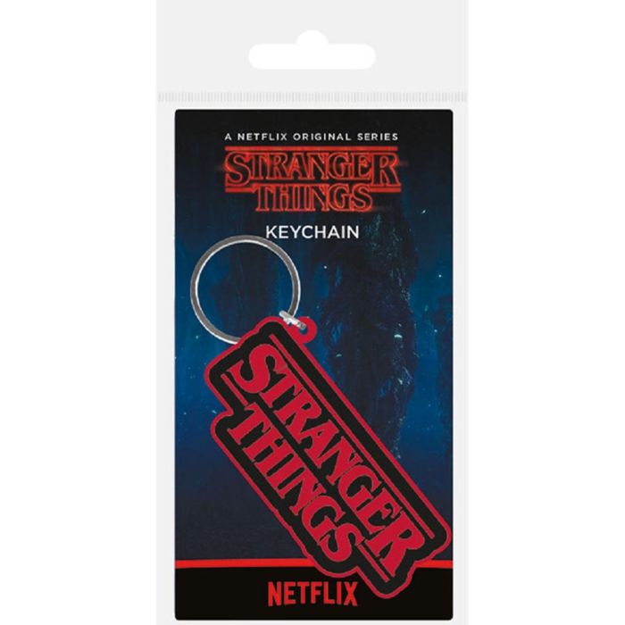 Pyramid Llavero Stranger Things Logo en Caucho de Alta Calidad - 6cm
