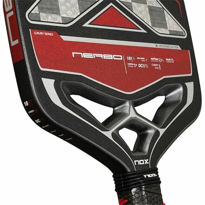 Pala de Pickleball Nox Nerbo Negro Fibra de carbono 2 Pala de Pickleball Nox Nerbo Negro Fibra de carbono 2