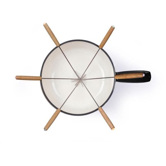 LIVOO MEN426N Juego de Fondue Tradicional 2,6L para 6 Personas de Hierro Fundido Esmaltado, Apto para Todo Tipo de Fuegos con 6 Tenedores 1 LIVOO MEN426N Juego de Fondue Tradicional 2,6L para 6 Personas de Hierro Fundido Esmaltado, Apto para Todo Tipo de Fuegos con 6 Tenedores 1