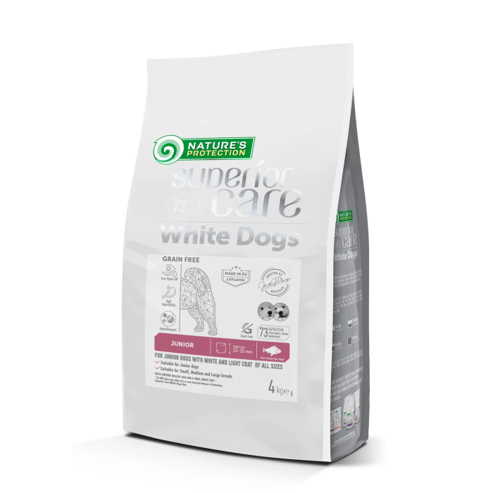 Nature's Protection White Dog Junior Grain Free Pescado Blanco 4 kg