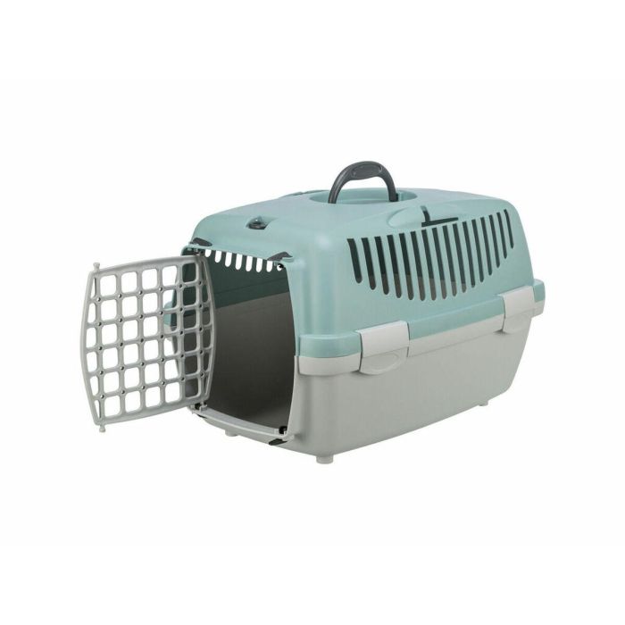 Trixie TRI1742452232493 - Caja de transporte Capri 1 para perro o gato, XS: 32 x 31 x 48 cm, Gris claro / Salvia 5