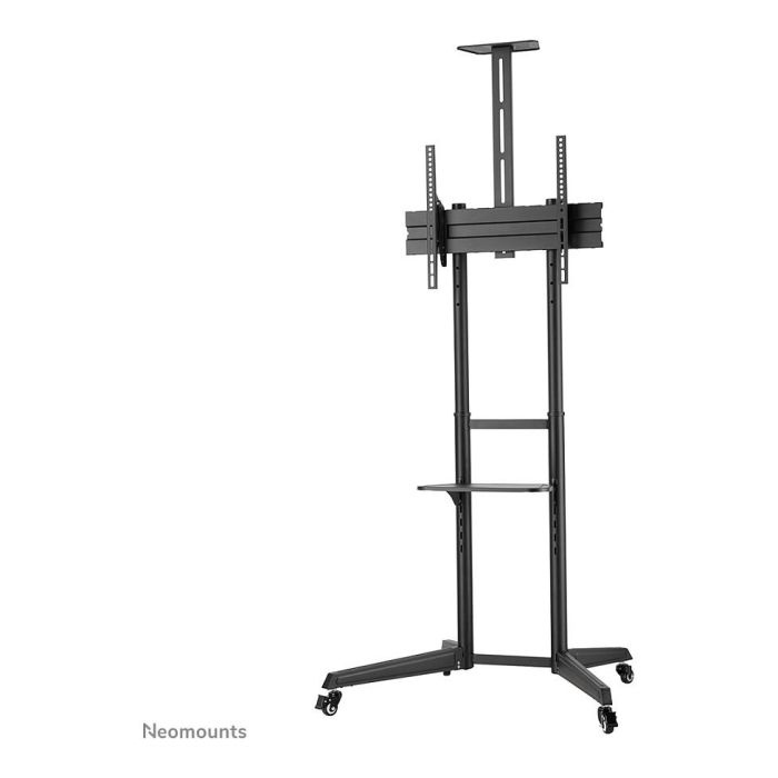 Neomounts FL50-550BL1 Carrito Móvil para Pantallas de 37"-70", Estante para Cámara, Carga Máx. 50 kg, Altura Manual 128,5-145 cm, VESA 100x100-600x400 (Negro) 13