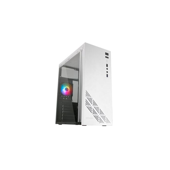 Mars Gaming MC100W Caja Gaming Semitorre Blanca con Ventana Acrílica, Flujo Aire CONVECT-COOL, Ventilador FRGB 0 Mars Gaming MC100W Caja Gaming Semitorre Blanca con Ventana Acrílica, Flujo Aire CONVECT-COOL, Ventilador FRGB 0
