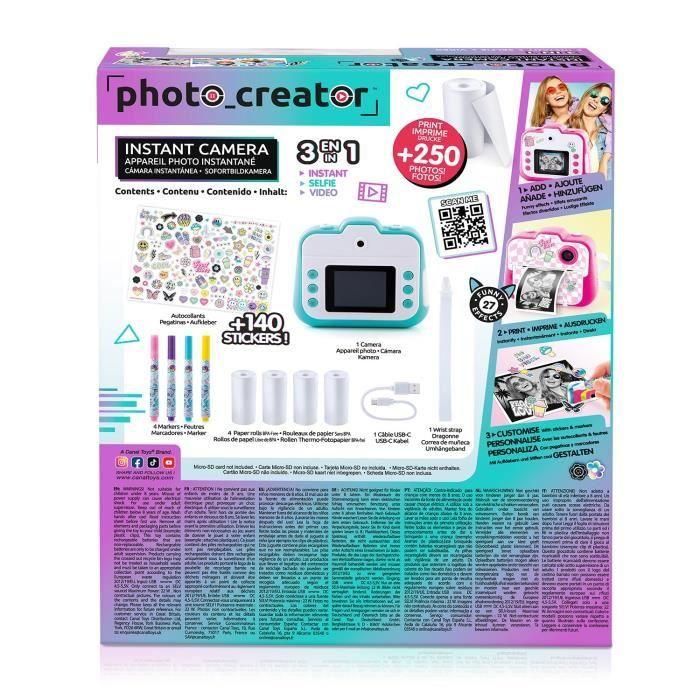 Canal Toys CLK 057/CTCLK057 - Cámara instantánea Creator para niños, impresión instantánea, color azul 1