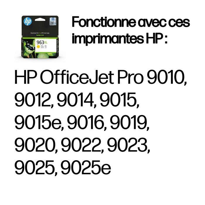 HP 963 XL Tinta Original Amarilla, 1600 páginas, para OfficeJet Pro 9010, 9020, 9022, 9023, 9025 3