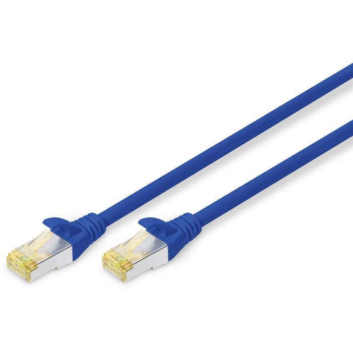 DIGITUS CAT 6A S/FTP Patchkabel. 0.25m. blau