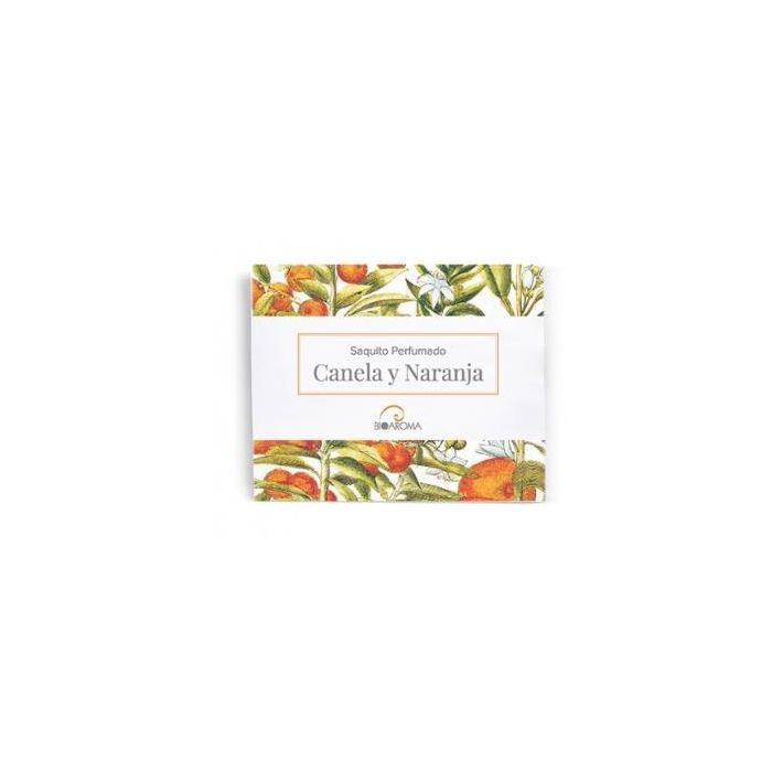 BIOAROMA Saquito Perfumado Canela-Naranja para Armario, 5 unidades, con Sándalo y Hierbas Aromáticas
