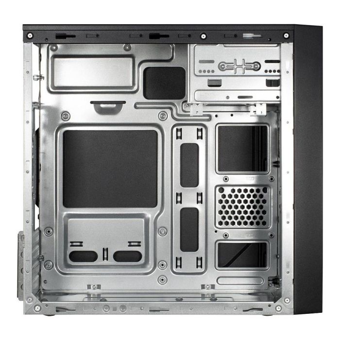 Inter-Tech IT-6505 Reto Micro Torre ATX Negro, Caja PC micro ATX, Diseño Retro con Soporte para Múltiples Bahías y Puertos USB 4