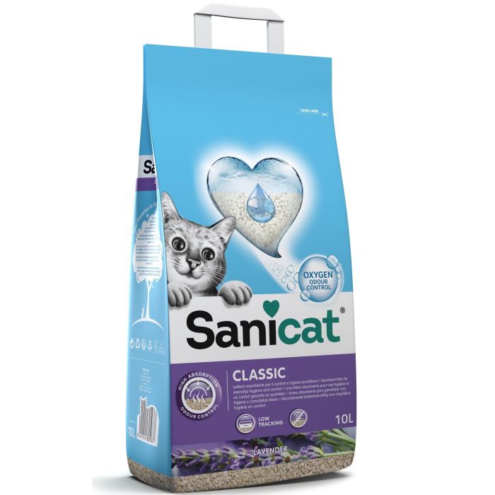 Sanicat Arena Absorbente Gato Sepiolita Lavanda 16L Sin Polvo 1 Sanicat Arena Absorbente Gato Sepiolita Lavanda 16L Sin Polvo 1