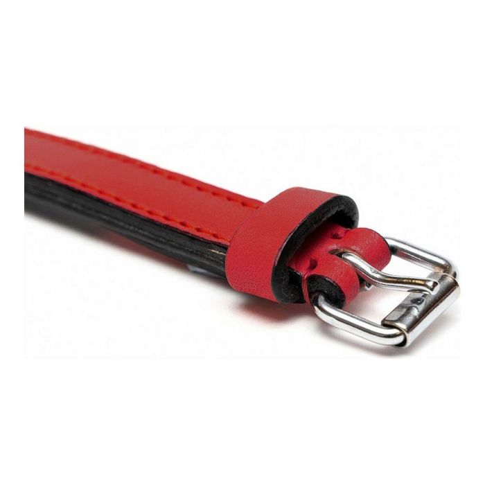 Collar Piel Acolchado 50 cm X 25 mm Rojo 4 Collar Piel Acolchado 50 cm X 25 mm Rojo 4