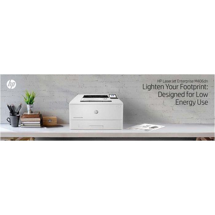 HP 3PZ15A Impresora Láser Monocromo LaserJet Enterprise M406DN | Dúplex Automático, Ethernet, 40 ppm, Seguridad Avanzada 40 HP 3PZ15A Impresora Láser Monocromo LaserJet Enterprise M406DN | Dúplex Automático, Ethernet, 40 ppm, Seguridad Avanzada 40