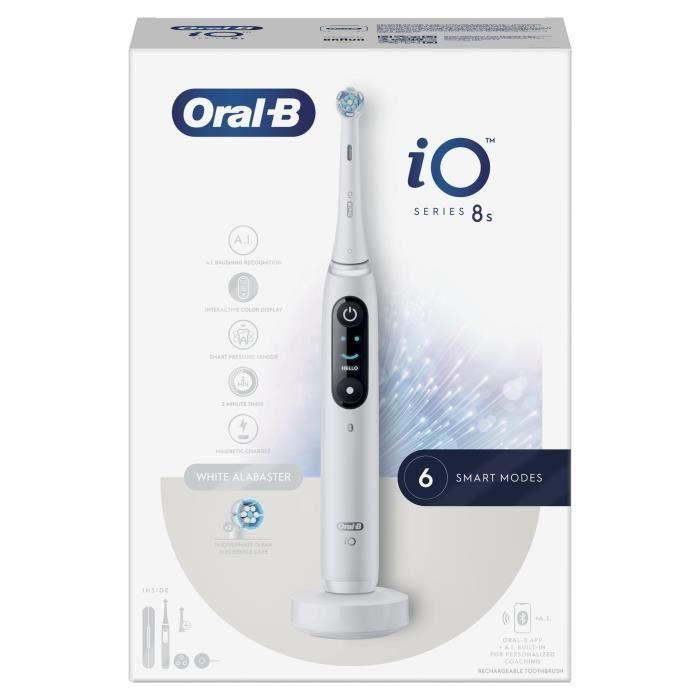 Cepillo de dientes eléctrico - Oral-B - iO 8N - Encías sensibles - 2 cabezales - 1 estuche de viaje 5