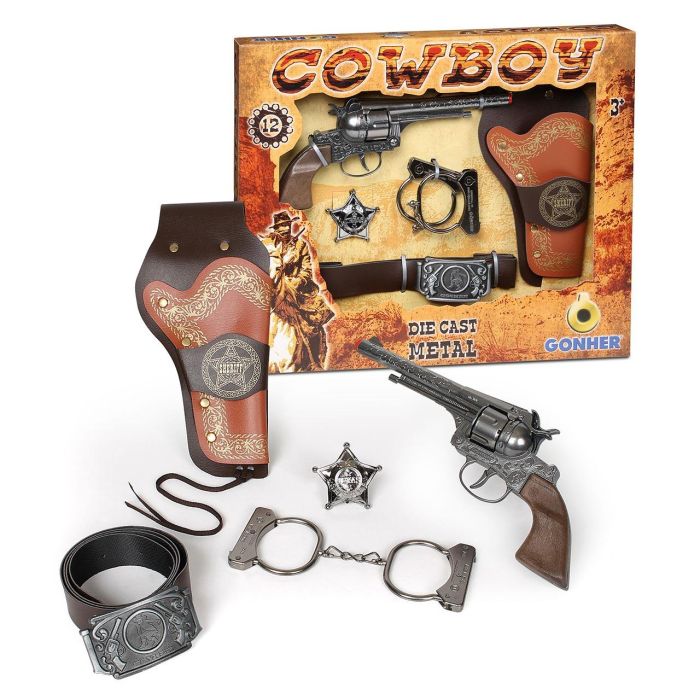 Revolver Cowboy Set 12 Tiros 235/0 Gonher Revolver Cowboy Set 12 Tiros 235/0 Gonher