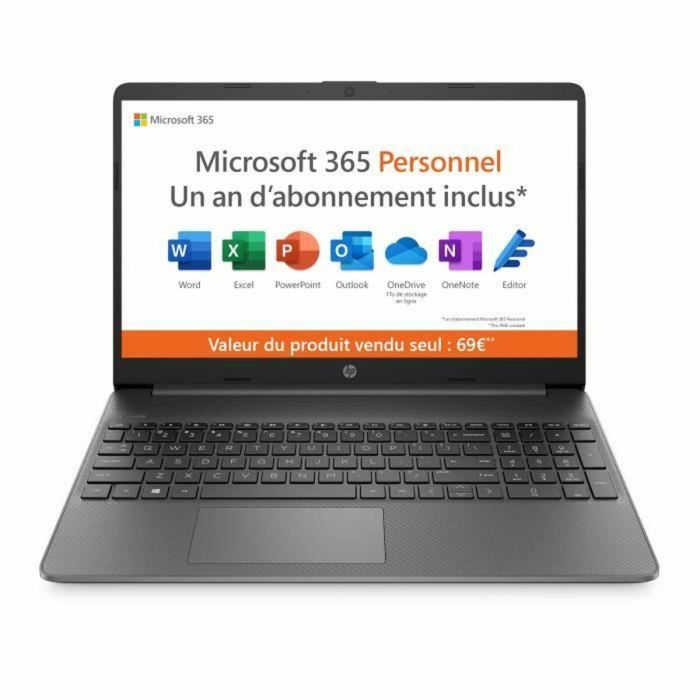 HP 15s-fq0024nf / HP15SFQ0024NF Portátil 15.6" FHD Celeron N4120 4GB RAM 128GB SSD Win 11 + Microsoft 365 Personal 1 año AZERTY HP 15s-fq0024nf / HP15SFQ0024NF Portátil 15.6" FHD Celeron N4120 4GB RAM 128GB SSD Win 11 + Microsoft 365 Personal 1 año AZERTY