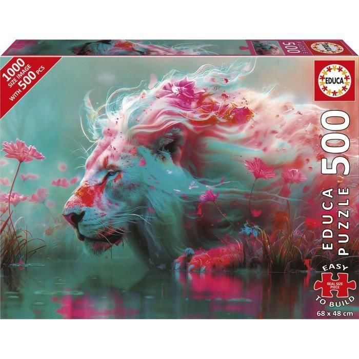 Educa 20234 Puzzle 500 Piezas Rey De Las Flores para Adultos | Piezas Grandes | Incluye Pegamento Fix Puzzle | 68x48 cm