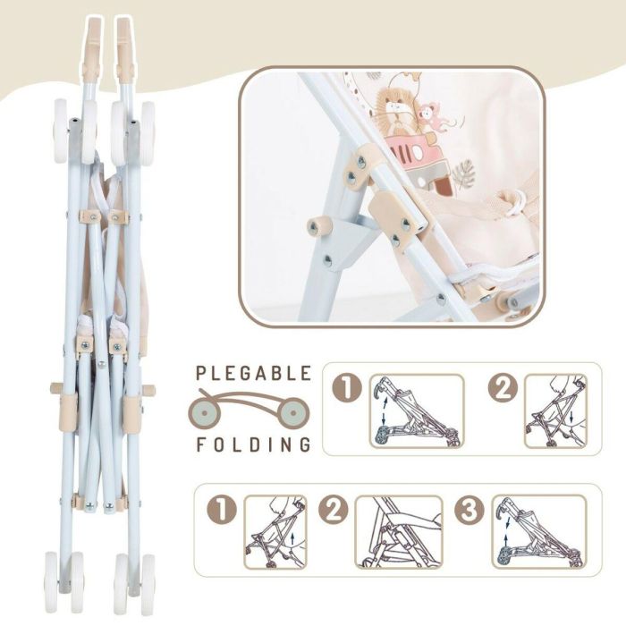Silla para Muñecas Colorbaby Safari 27 x 56 x 53 cm Plegable 12 Unidades 4 Silla para Muñecas Colorbaby Safari 27 x 56 x 53 cm Plegable 12 Unidades 4