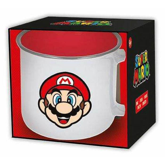 Taza de ceramica super mario en caja regalo 400 ml