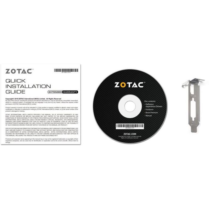 Zotac ZT-P10300A-10L GeForce GT 1030 2GB GDDR5 Low Profile Tarjeta Gráfica 1 Ventilador 6 Zotac ZT-P10300A-10L GeForce GT 1030 2GB GDDR5 Low Profile Tarjeta Gráfica 1 Ventilador 6