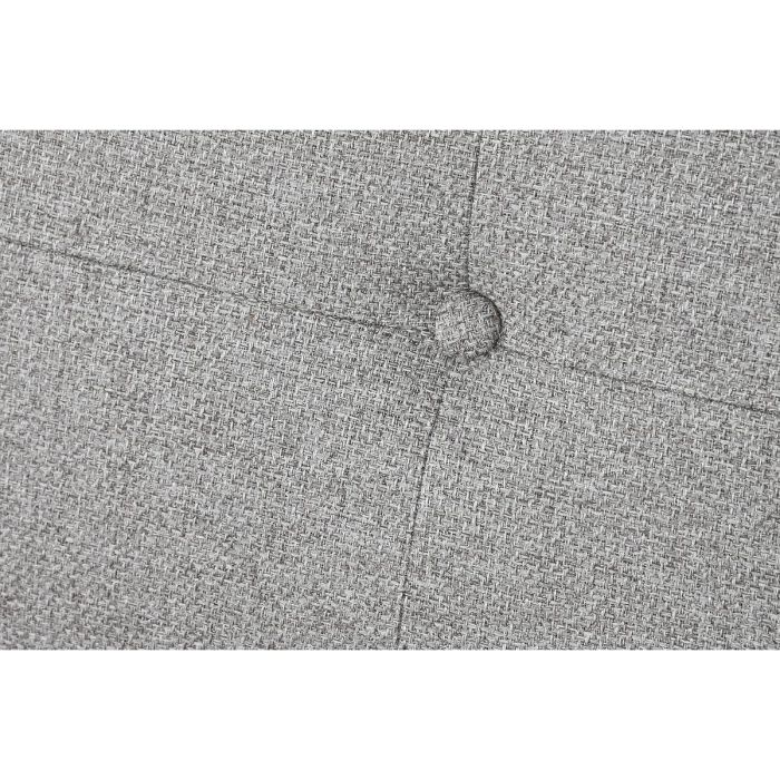 DKD Home Decor Sofá Cama Scandi de Poliéster y Rubberwood Gris 80 x 76 x 172 cm 5