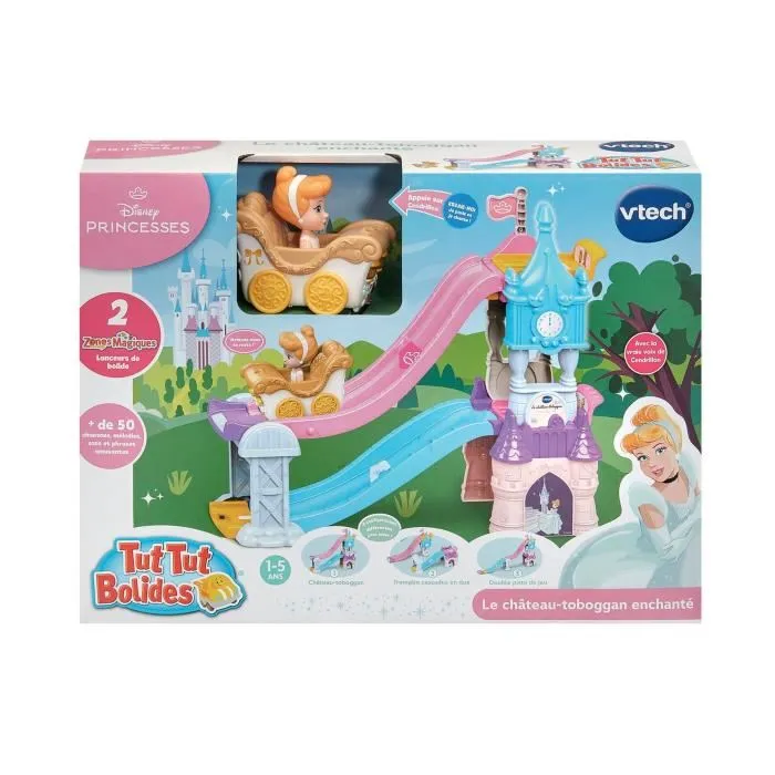 Vtech Coche de Princesas de Disney - Castillo Tobogán Encantado con Carro de Bodas Encantada de Cenicienta (+ VTE3417765706059) - Idioma Francés 3 Vtech Coche de Princesas de Disney - Castillo Tobogán Encantado con Carro de Bodas Encantada de Cenicienta (+ VTE3417765706059) - Idioma Francés 3