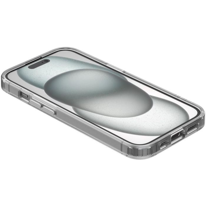 Belkin MSA019BTCL Funda protectora magnética transparente para iPhone 15, compatible con MagSafe, resistente a la luz UV y con bordes elevados 2