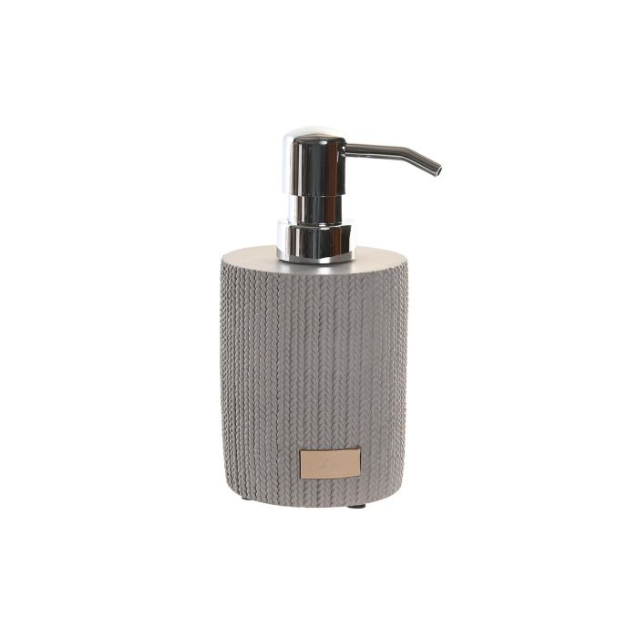 DKD Home Decor Dosificador de Cemento y PP Basicos Gris, 9.5 cm Largo x 15.5 cm Alto x 8 cm Ancho