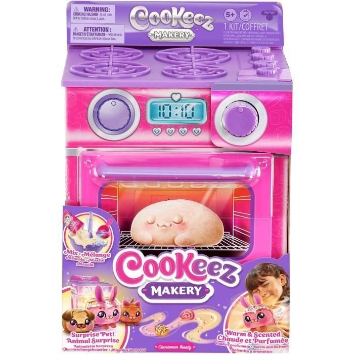 Pink Pastry Factory - MOOSE TOYS - COOKEEZ MAKERY - Horno interactivo, peluches perfumados y accesorios 4