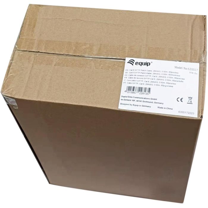 EQUIP 635517 Cable Patch Cat6 S/FTP 60uds 0.50m Blanco LSZH 3