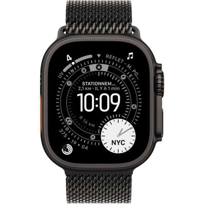 Apple Watch Ultra 3 Cellular Titanium 49mm Schwarz con Correa Milanaise 5