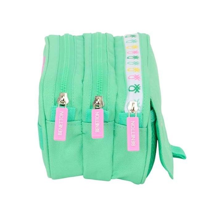Bolso Escolar Portatodo Safta Triple Big Benetton Mint 100x215x80 mm 1 Bolso Escolar Portatodo Safta Triple Big Benetton Mint 100x215x80 mm 1