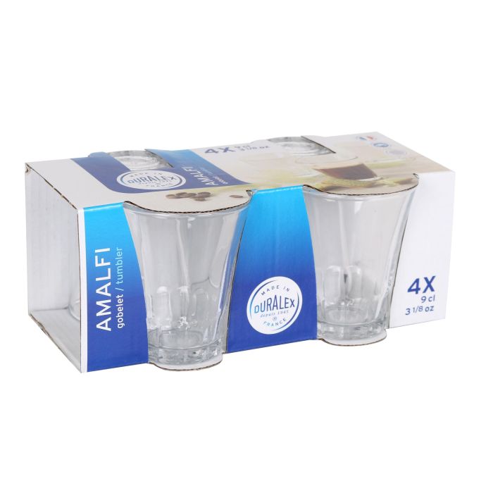Duralex Set 4 Vasos Transparente 9Cl Colección Amalfi (12 Cajas) 5
