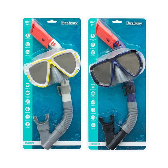 Bestway Conjunto Mascara y Tubo Junior Correa Anatomica Color Surtido +7 Años Playa y Piscina 24035 3 Bestway Conjunto Mascara y Tubo Junior Correa Anatomica Color Surtido +7 Años Playa y Piscina 24035 3