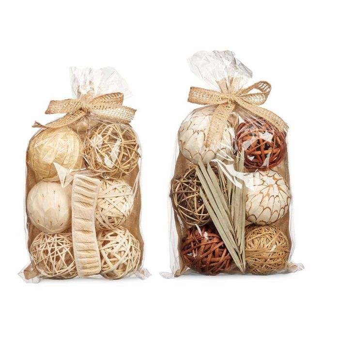 Set 6 Bolas Hoja Decoracion Bolsa 2 Modelos Surt Giftdecor 22X40CM (12 Unidades) 2 Set 6 Bolas Hoja Decoracion Bolsa 2 Modelos Surt Giftdecor 22X40CM (12 Unidades) 2