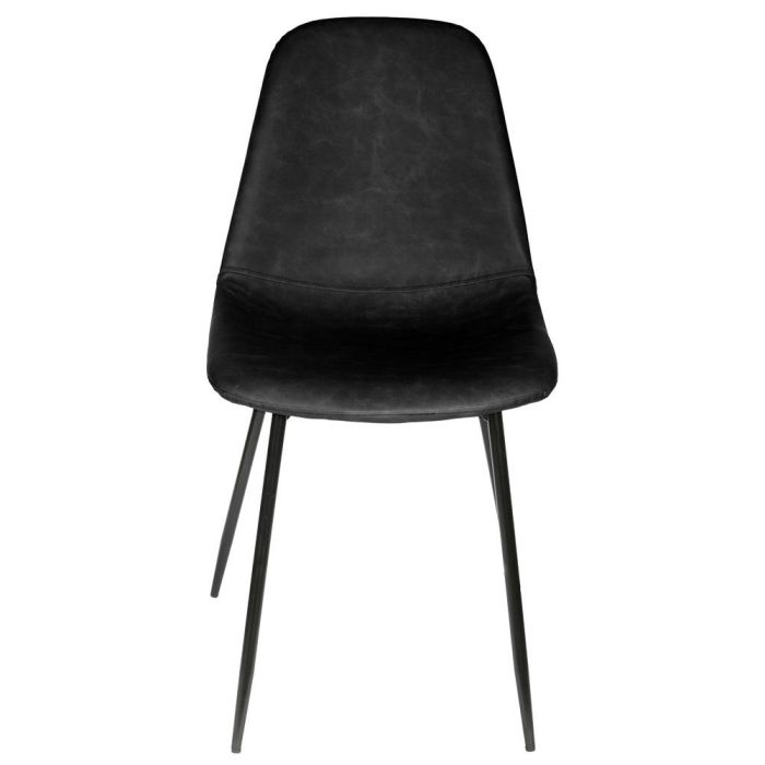 Home Deco Factory Silla Amber Negra Estilo Industrial - Madera y Hierro - 54,2x43,7x85,5 cm 1 Home Deco Factory Silla Amber Negra Estilo Industrial - Madera y Hierro - 54,2x43,7x85,5 cm 1
