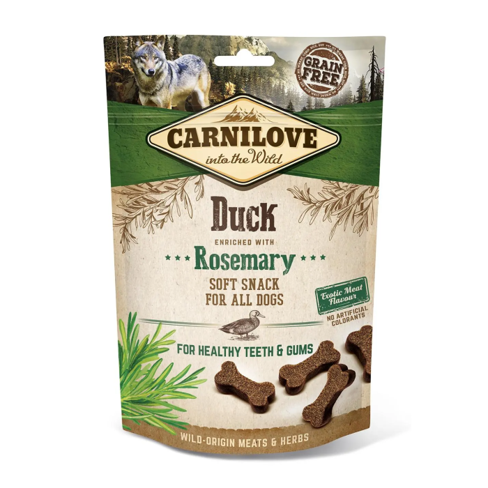 Carnilove Canine Snack Semi Humedo Pato Romero Caja 10x200 gr Carnilove Canine Snack Semi Humedo Pato Romero Caja 10x200 gr