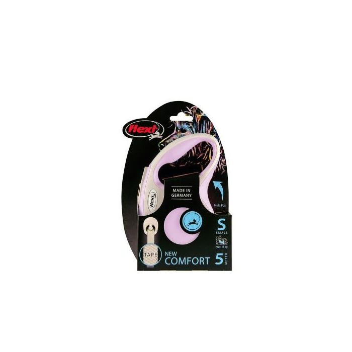 Flexi Correa New Comfort S Cinta 5M Rosa Flexi Correa New Comfort S Cinta 5M Rosa