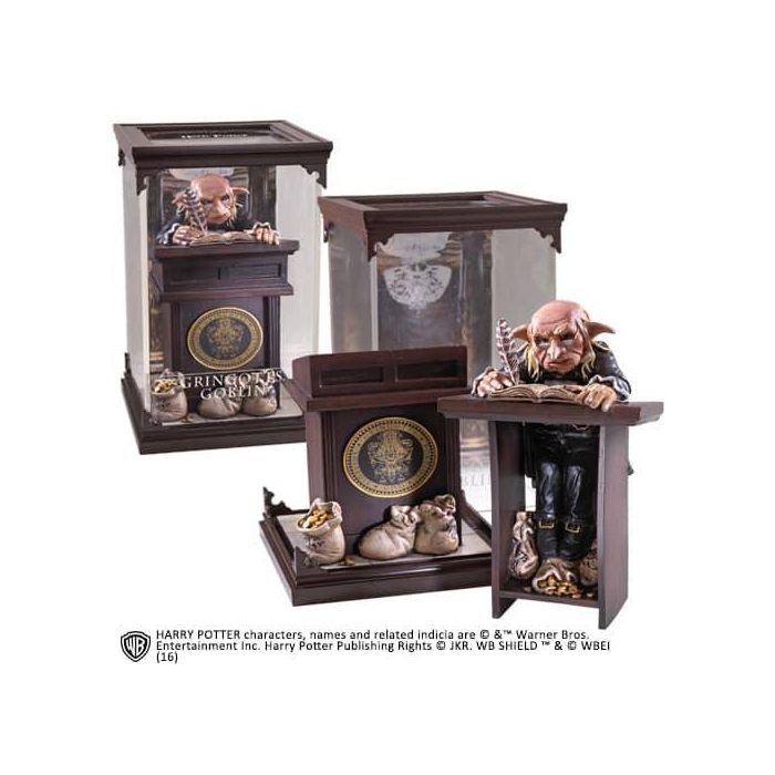 The Noble Collection Estatua Goblin de Gringotts Harry Potter Colección Magical Creatures con Diorama 18,5 cm