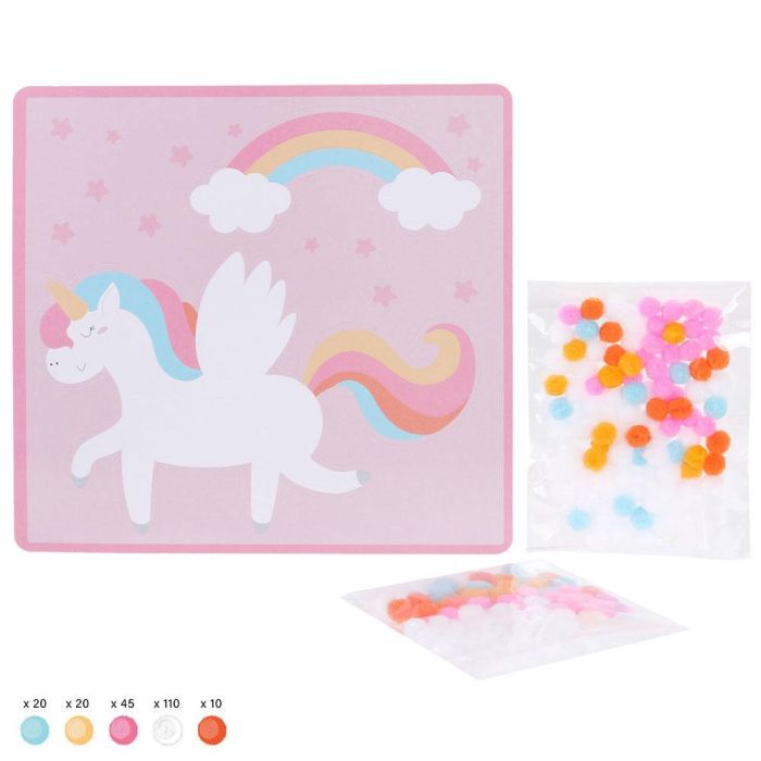 Createur de Genie Juego con Pompones para Pegar, Montessori, 4 Modelos Surtidos (Panda, Unicornio, Zorro, Cohete), Ideal para Psicomotricidad Fina 6 Createur de Genie Juego con Pompones para Pegar, Montessori, 4 Modelos Surtidos (Panda, Unicornio, Zorro, Cohete), Ideal para Psicomotricidad Fina 6