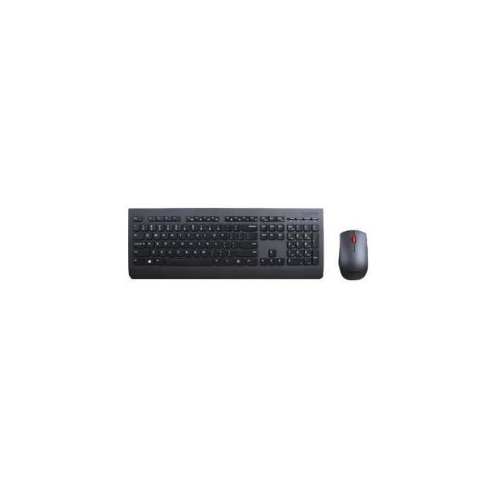 Lenovo Professional Wireless Keyboard and Mouse Combo - Diseño Elegante, Teclado Alemán, Función Smart Power On