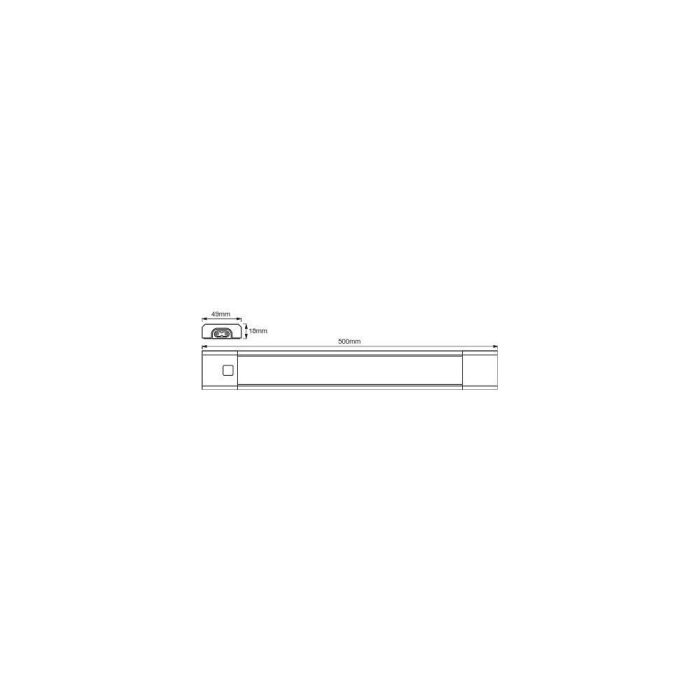 [LVE-4058075227637] Luminaria Lineal LED Ledvance 8W 640Lm 3000K 110º IP20 Regulable 2