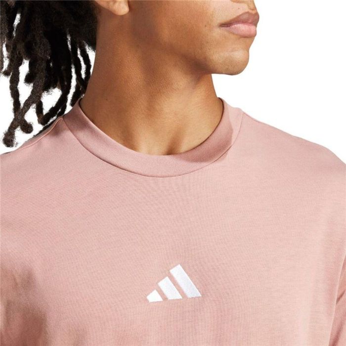 Camiseta de Manga Corta Hombre Adidas 3stripes Blanco Rosa 5-6 Años 2